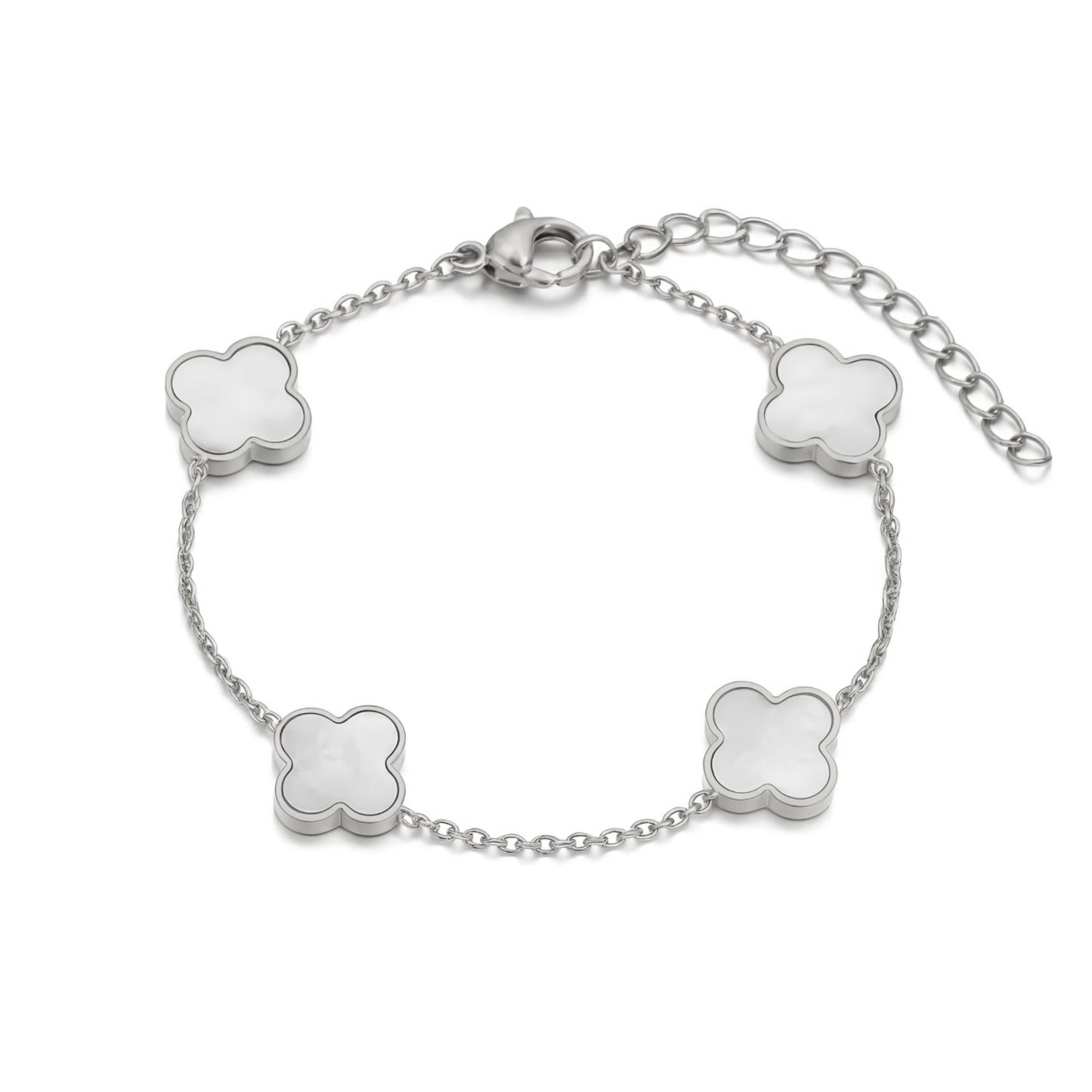 Clover Perlmutt Armband